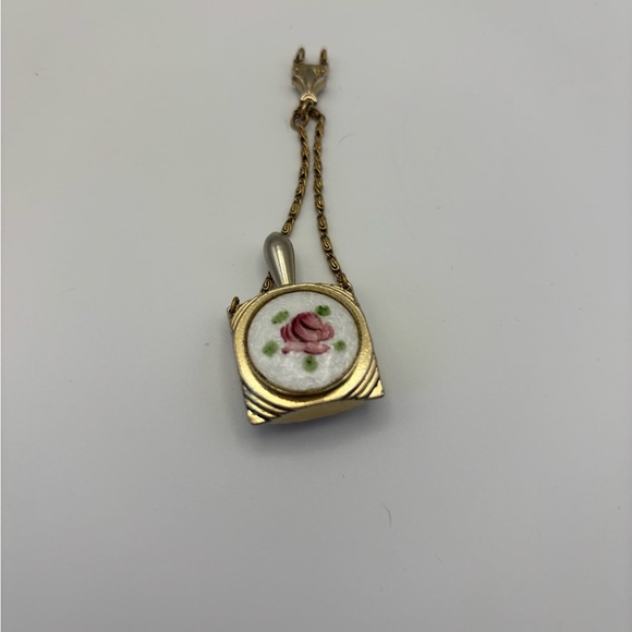 Jewelry - Gold Floral Perfume Flask